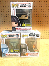 Star Wars Mandalorian Luke Skywalker  Funko Pop! 501  plus 345 and 355 3 pc mib