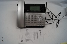 AT T TL86103 DECT 6.0 2-Line Corded Phone Answering Machine WORKING E253