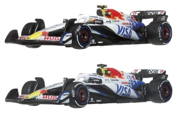 Formel 1 Hot Wheels Premium Die-Cast Fahrzeuge 2Er-Pack 1:64 Team Visa Cash App-image