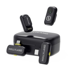 Wireless Mini Microphone for iPhone Android 48kHz Noise Canceling