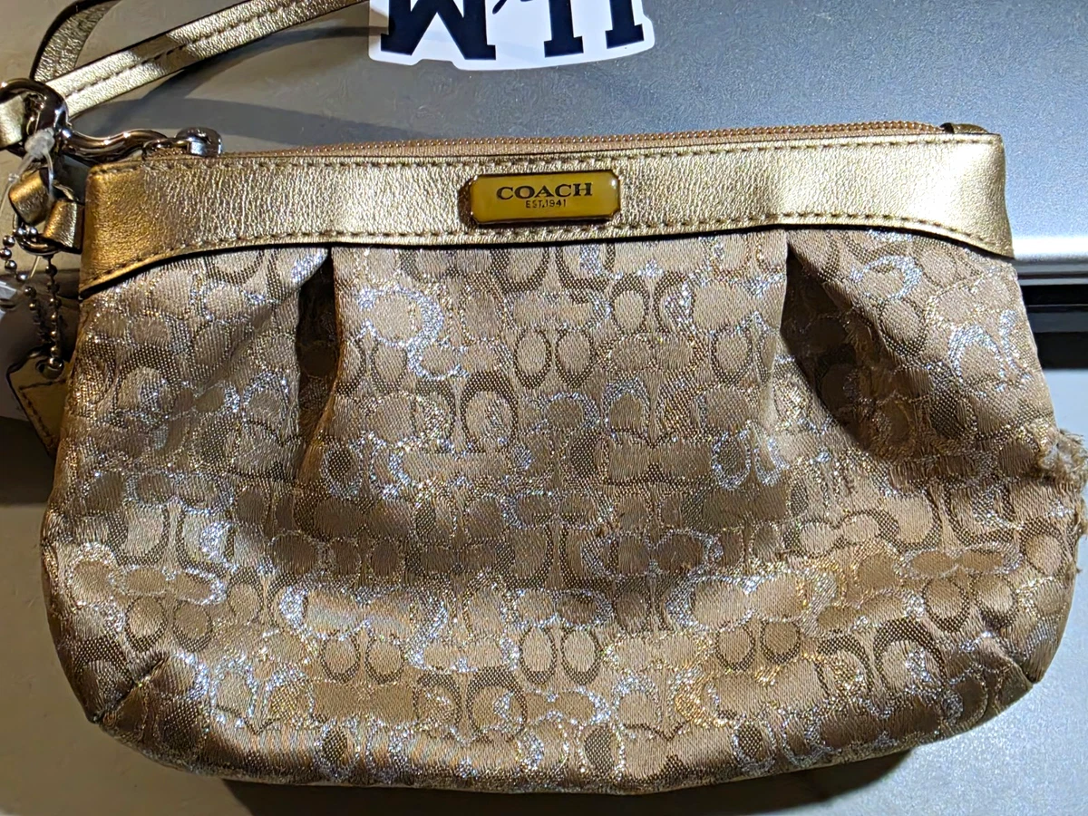 coach gold wristlet products for sale | eBay