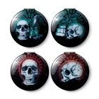 Gothica Skull Design Compact Mirrors - Handbag Mirror - Make-Up Mirror -4 Styles