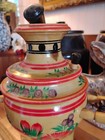 Vintage Vtg Lacquered Wooden Hand Painted Khokhloma Samovar Wood Wooden Jar Pot — photo 10