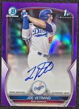 2023 Bowman Draft Chrome 1st Purple Refractor AUTO /250 Joe Vetrano #CDA-JV