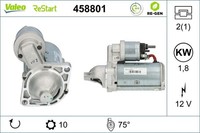 Valeo Starter 458801 FüR Alfa Romeo CitroËN Passend FüR Fiat Ford Lancia