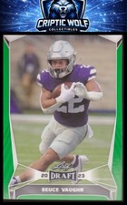 2023 Leaf Draft #21 Deuce Vaughn Green Kansas State Wildcats