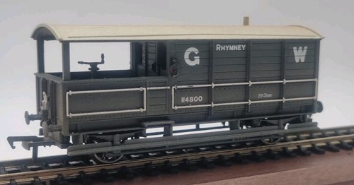 Furgoneta freno sapo Bachmann 33-301B GWR 20T Rhymney GW gris oscuro 114800 con lámparas | Zustand: Used