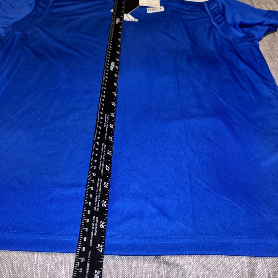 Camiseta deportiva Adidas W Team azul real blanca XL Foto 3 de 4