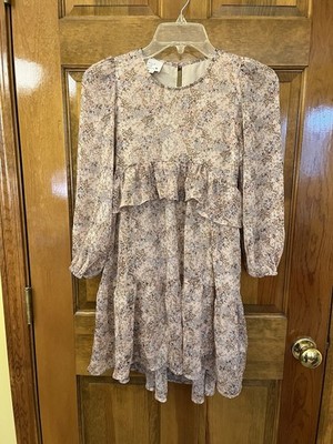 Heart & Arrow Lined Floral Dress Girls Size 10