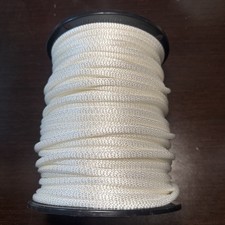 1/4 x 160' White Braided Polyester / Dacron Cord / Line / Rope - US Made