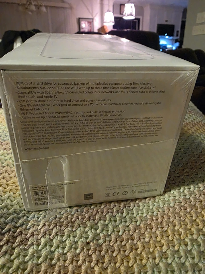 Apple AirPort Time Capsule 3TB Wireless Hard Drive (ME182LL/A) SEALED  - Image 3 of 3
