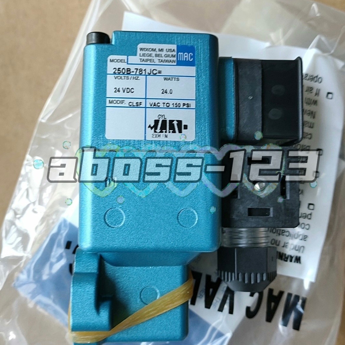 MAC 250B-781JC solenoid valve#1pcs New In Box