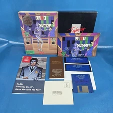 Lexi Cross Word Puzzle Game Show IBM Tandy Big Box PC 1991 Interplay CIB Tested