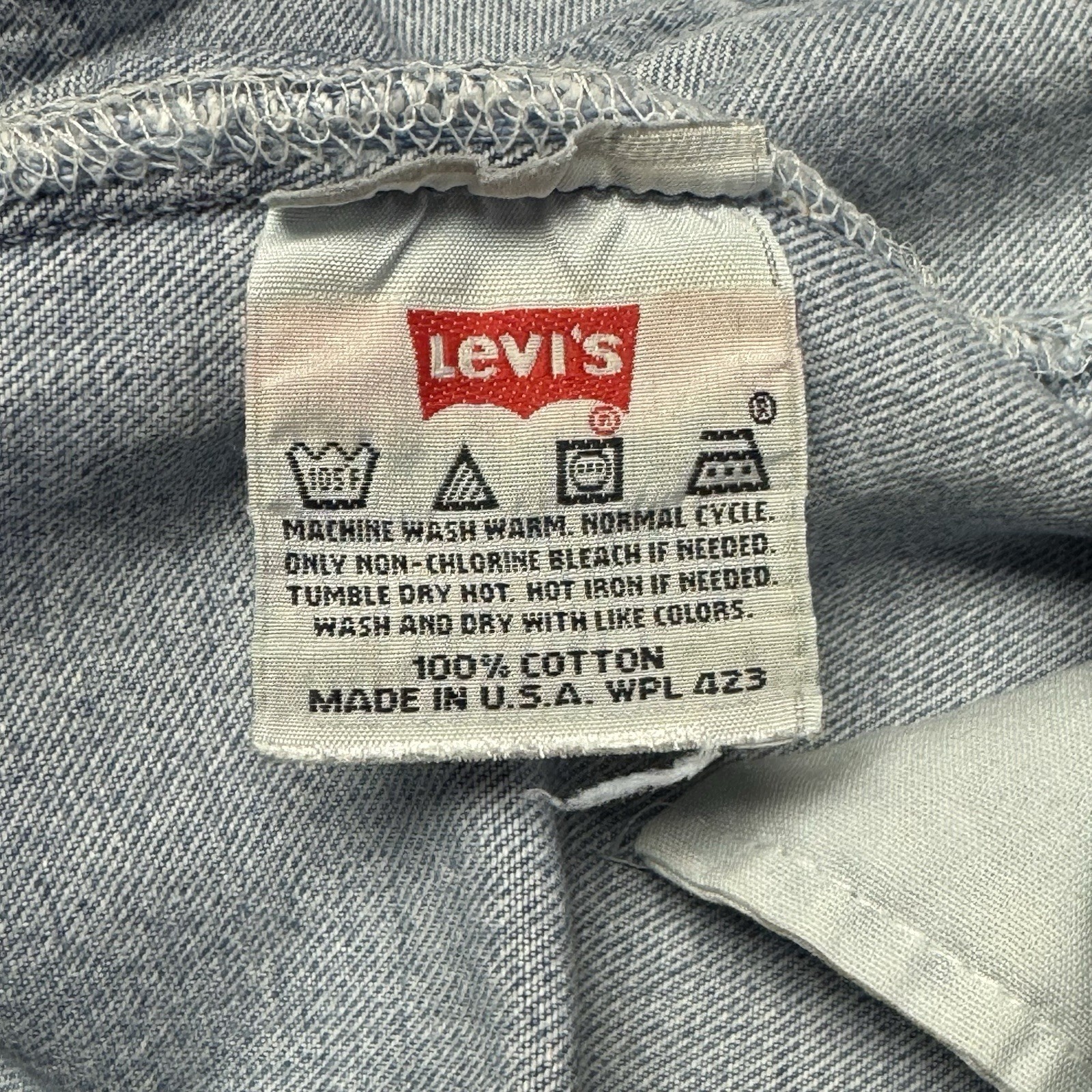 Levi’s 501 XX Jeans Men’s 40X30 Fits (38x30) Made In USA Button Fly Light Wash image 4