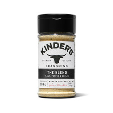 Kinders The Blend Seasoning Salt Pepper Garlic Gluten Free Bottle 3 oz