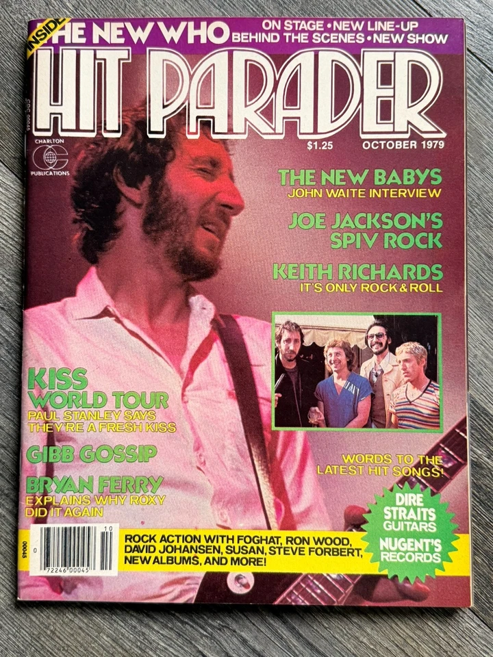 HIT PARADER Magazine Oct 1979 Vintage Kiss Aucoin The Babys The Who Ian Hunter - Image 4 of 4