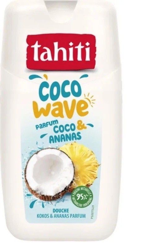 Lot de 3 gels douche Tahiti Coco Wave de 250ml pour une douche quotidienne