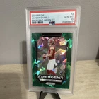 Panini 2024 Prizm Jayden Daniels Emergent Green Ice #2 RC PSA 10 Commanders
