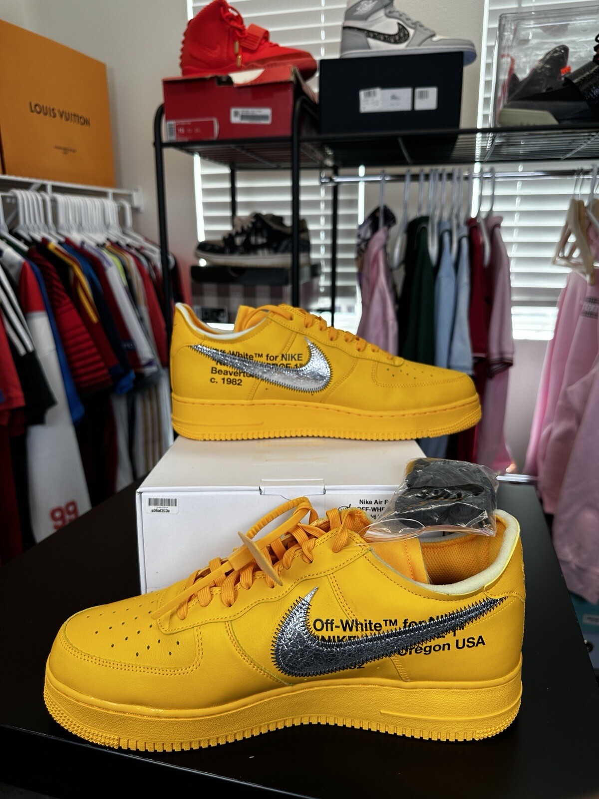 OFF WHITE X NIKE Taglia 13 Nike Air Force 1 Low x OFF WHITE Lemonade 2021