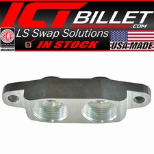 ICT Billet LS7 LS9 3/4"NPT Dry Sump Oil Pan Line Adapter