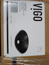 Vigo VG07051 Grey 16-1/2" Glass Bathroom Vessel Sink