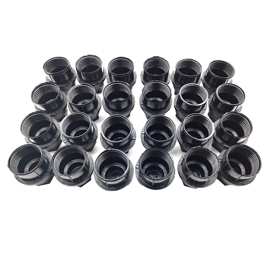 24X Tapas cubiertas de tuercas negras para camioneta Chevy Gmc Silverado 1500 2500 tamaño completo Foto 4 de 4