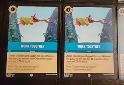 SSP- RARE Lorcana ERRATA Errors And Character Text Errors (8) Cards- Exact  Shown