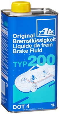 ATE BREMSEN FLÜSSIGKEIT BREMSFLÜSSIGKEIT 1 LITER TYP 200 DOT-4 BRAKE 