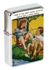 Little Nibble Saucy Postcard Flip Top Lighter