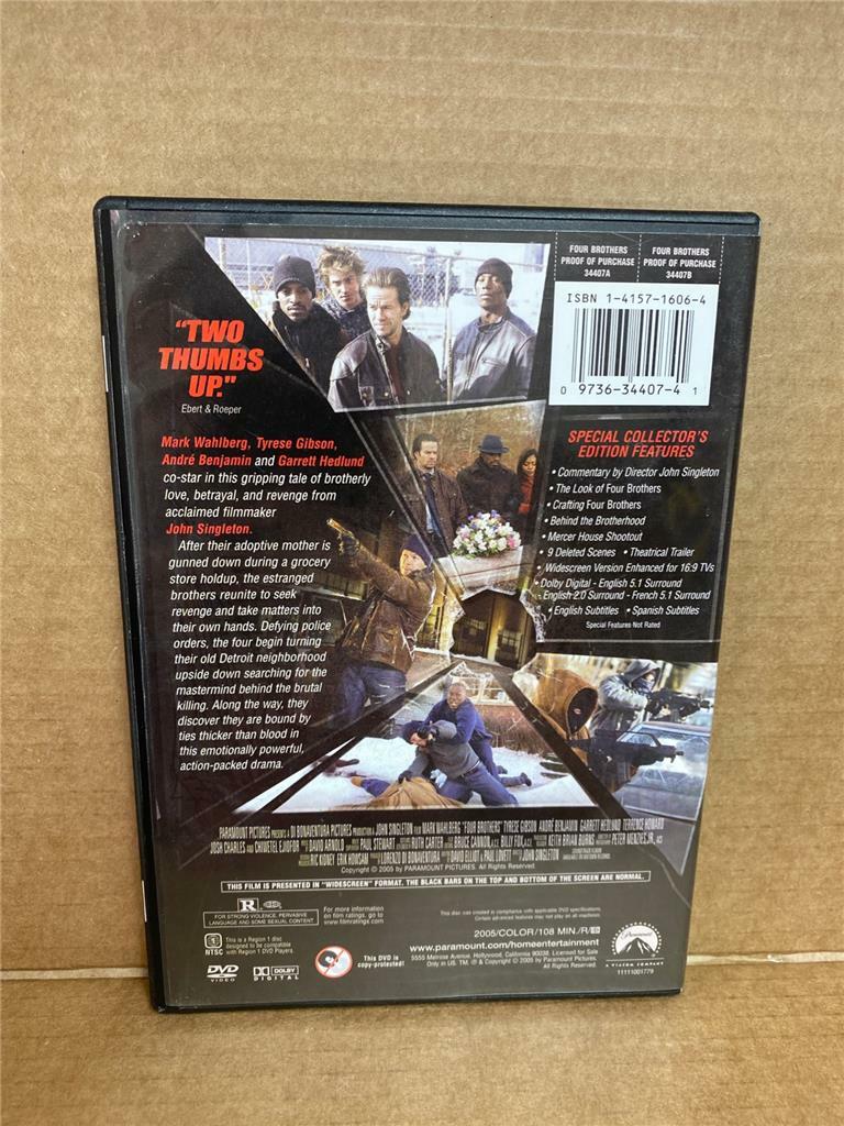 Four Brothers (DVD, 2005, Widescreen), Mark Wahlberg, Tyrese