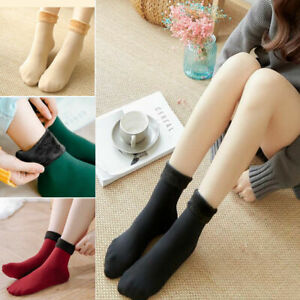 Women Lady Winter Snow Boot Socks Warm Plush Thermal Socks Thick Fleece Fashion