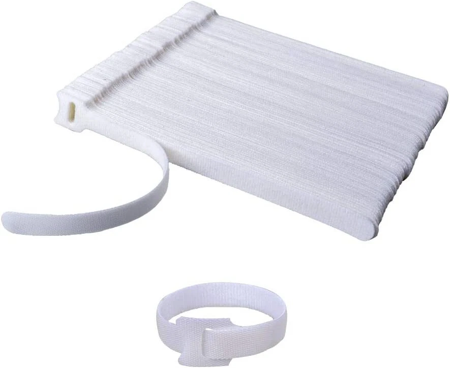 50 PCS Cable Straps Wire Cord Hook Loop Ties Reusable Fastening Organizer Laptop - Image 2 of 4