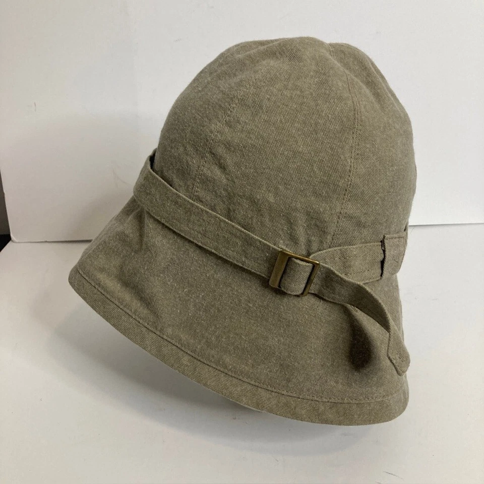 Vintage Tilley Endurable Hat Womens Small Tan Cotton Cloche Sun Bonnet Retro - Изображение 3 из 4