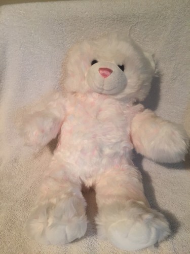 Rare Retired Fluffy Build A Bear White 