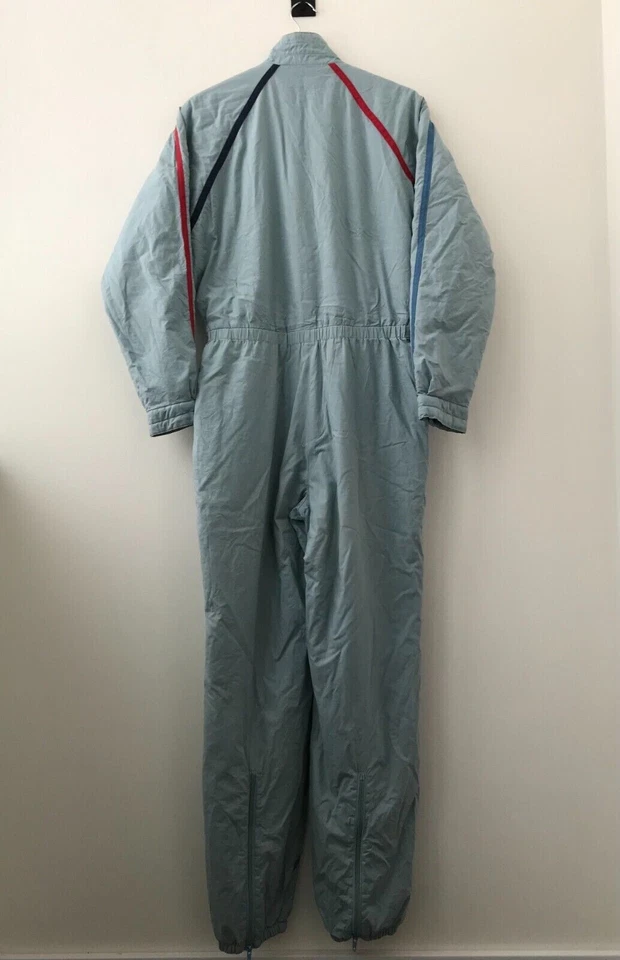 Traje De Colección Adidas Una Pieza Esquí Snowboard Hecho en Alemania Occidental Años 80 Talla M Azul Foto 2 de 4