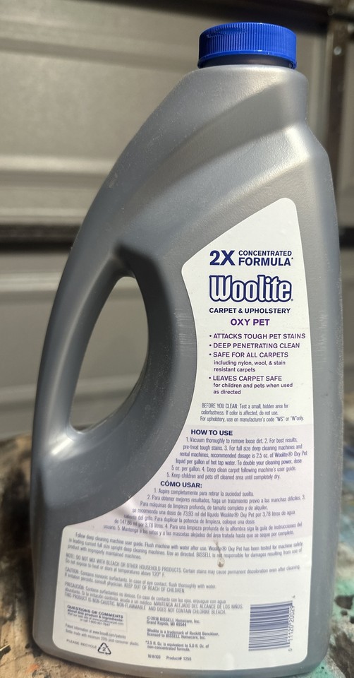 Woolite Carpet & Upholstery Cleaner Oxy Pet 64 Fl Oz Attacks Stains eBay