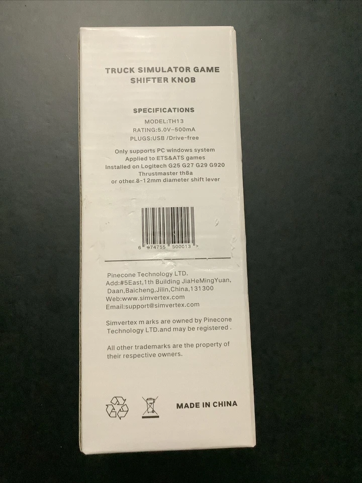 USB American Truck Simulator Shifter, Gearshift Knob ATS & ETS G25 G27 G29 G920 - Image 2 of 4