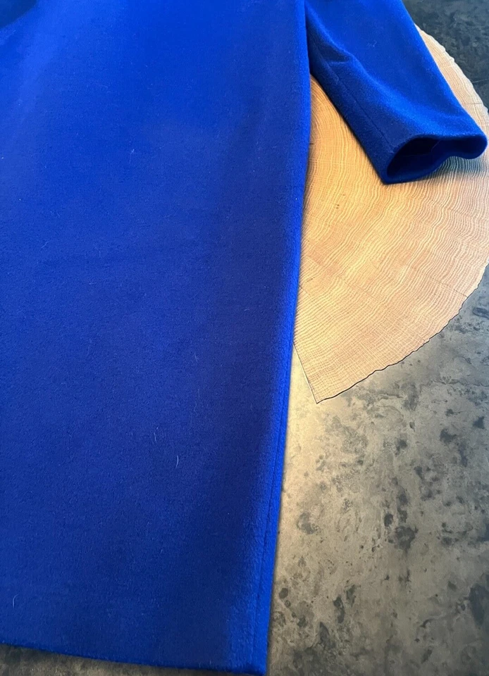 ABRIGO J G GANCHO PEQUEÑO HECHO EN ESTADOS UNIDOS MARINERO AZUL COLBALTO DOBLE BOTONADURA TALLA S/M Foto 4 de 4