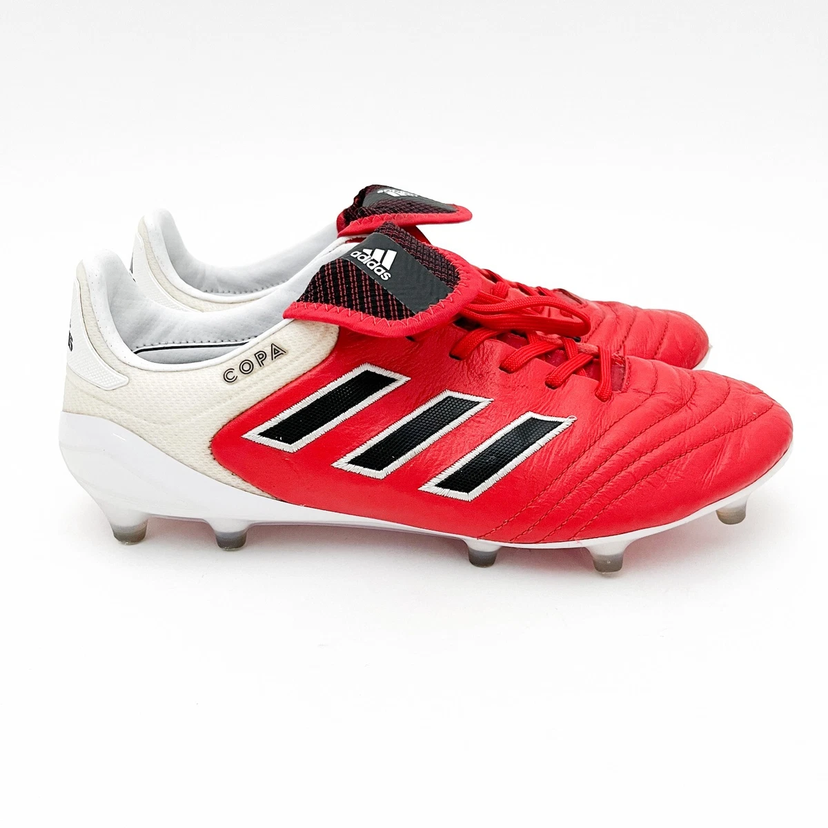 Red and white adidas hotsell football boots