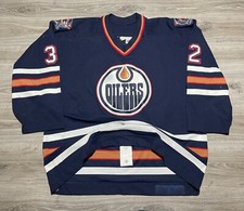 Scott Ferguson #32 2001/02 Game Worn Edmonton Oilers Koho Hockey Jersey Size 58