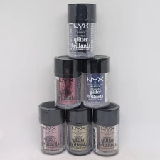 NYX Glitter Brilliants Face and Body Glitter, lot of 2 ~ You Choose one color