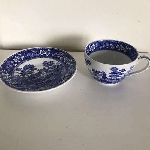 Spode The Blue Room Collection Tower Jumbo XL Cup And Saucer Set Ex Cond - Picture 14 of 14