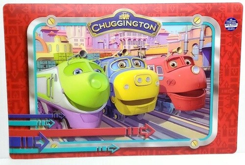 SET 2x 4x 6x Chugginton Zug Tischsets Vinyl Esstisch Dekor Kinder BPA frei - Bild 4 von 7