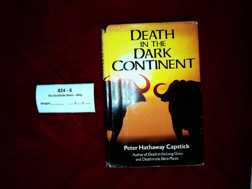 Death in the Dark Continent, Peter Capstick 1983 1st / 1st Printing Hardcover DJ