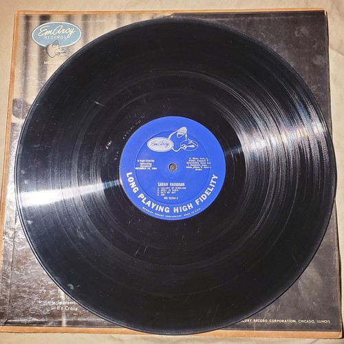 Sarah Vaughan Lullaby of Birdland 1954 mono LP jazz EmArcy MG-36004 VG - Imagen 12 de 16