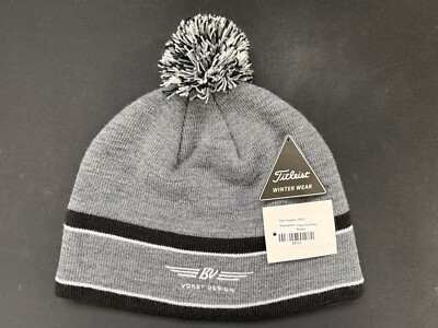 Bonnet D'hiver Titleist Vokey Design Pompon Gris/Noir - Édition Rare Abandonnée