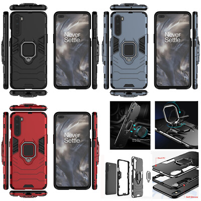For Oneplus Nord 5G AC2001 3D 3in1 Shockproof Rugged Ring Car Holder Case +glass