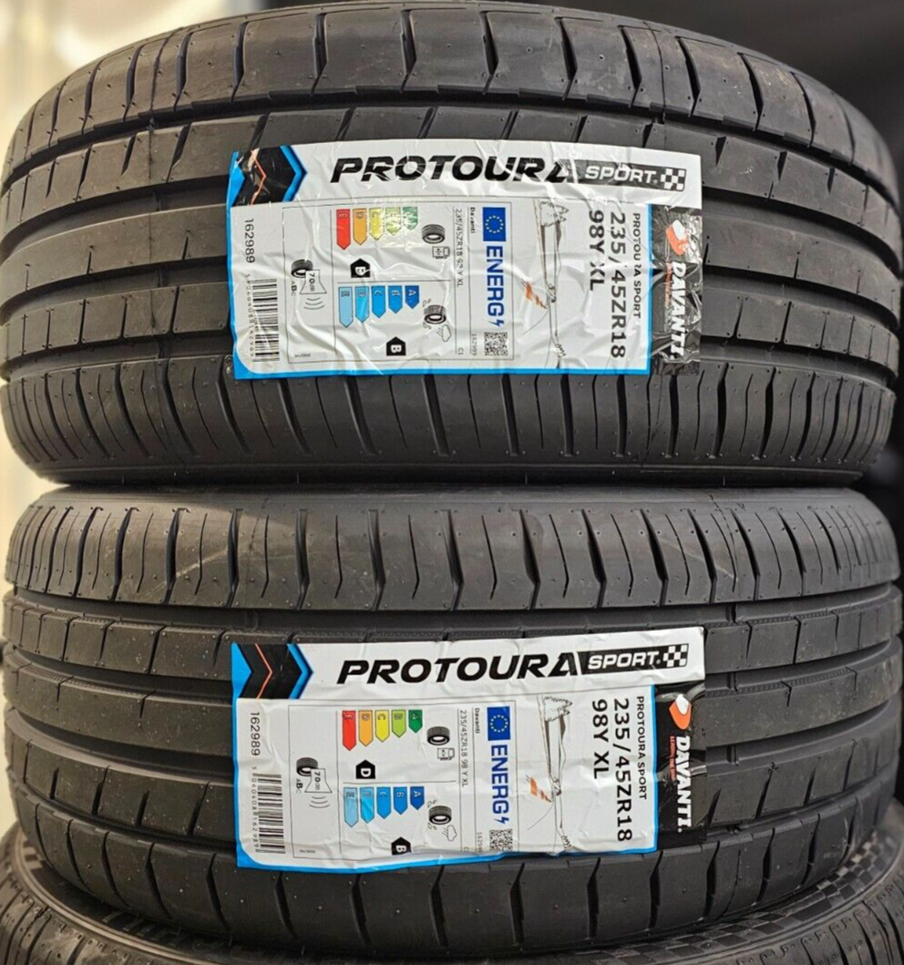 2X NEW DAVANTI PROTORA SPORT 235/45 ZR18 XL 98Y UHP TYRES 235/45