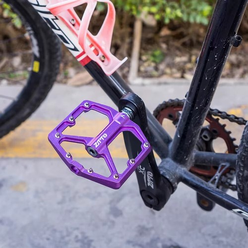 ZTTO Metall Pedale 9/16 Gewinde abgedichtete Lager Mountain & Gravel Biking silber - Bild 5 von 8