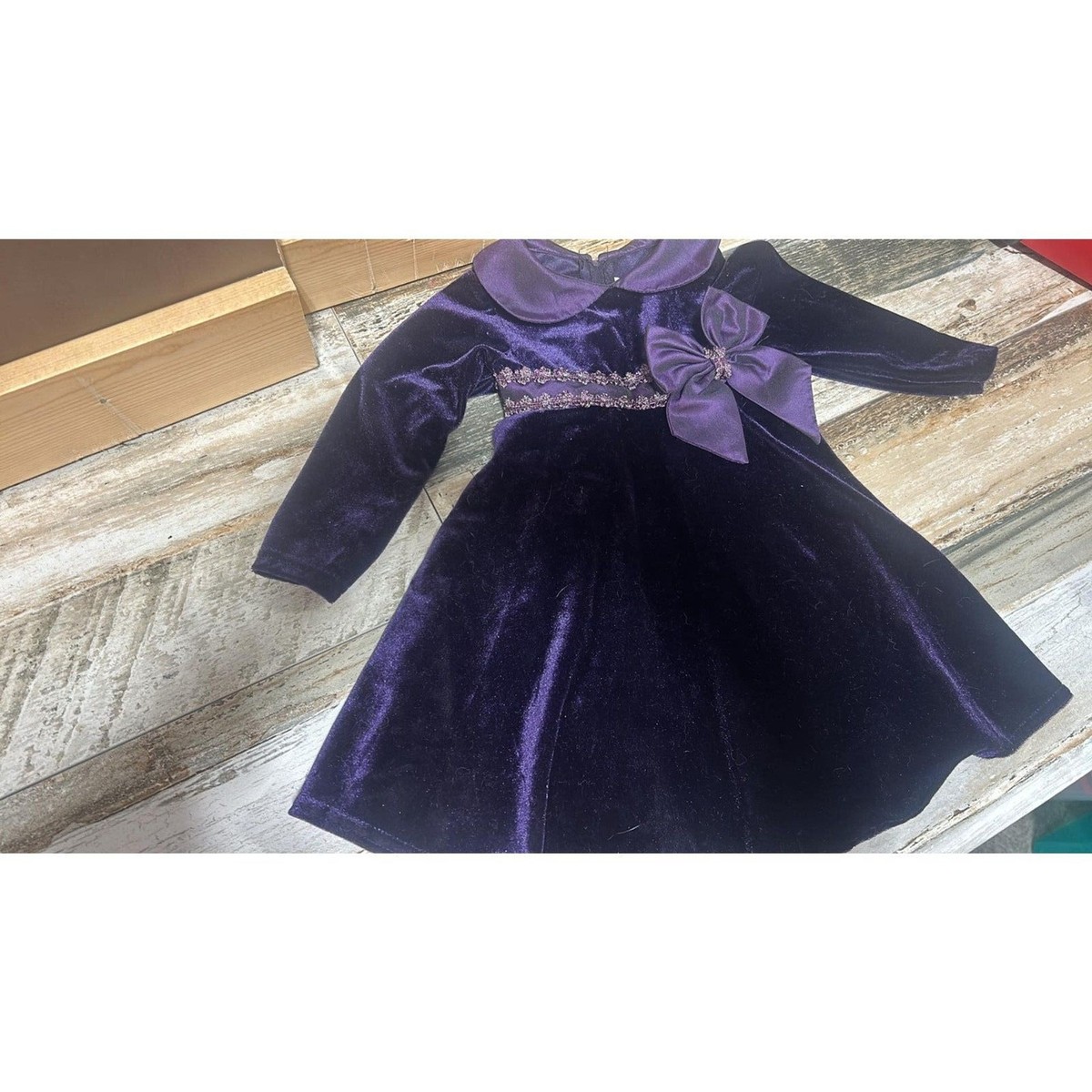 Sophic rose Girls Dress 2T Purple long Sleeve